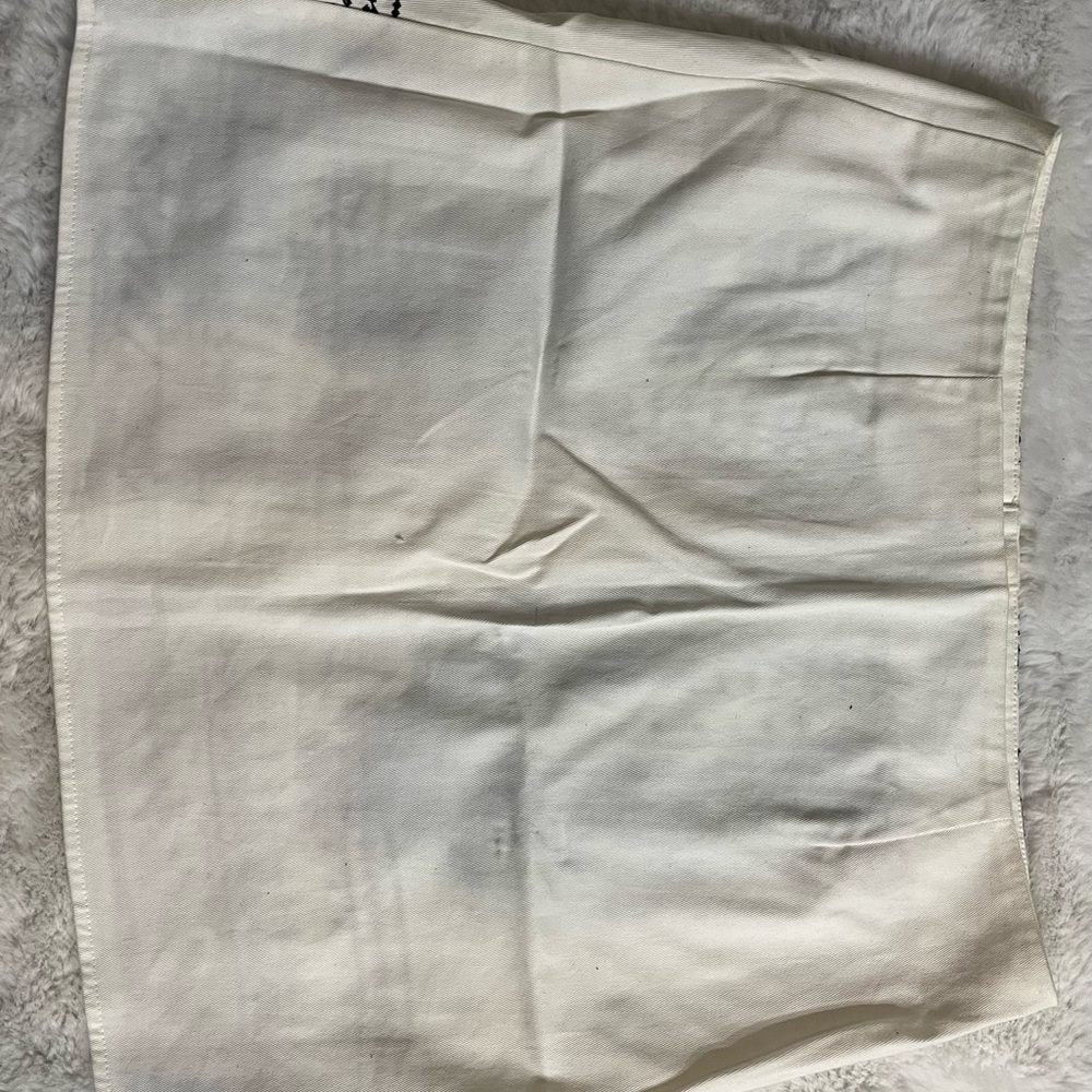 Blue Rain White Embroidered Mini Skirt | Boho Button Front | Size L NWOT - Picture 3 of 4